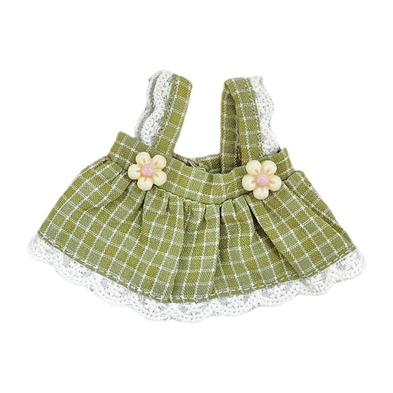 Almencla Doll Suspender Skirt Handmade Clothing, Doll Clothes, Costume Accessory for 12cm Pendant Dolls Birthday Gifts Holiday Present green