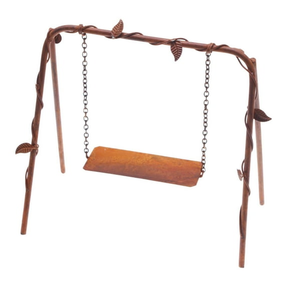Almencla Dollhouse Miniature Swing Mini Garden Furniture Accessory Miniature Decoration 1: 12 Fairy Garden Toy Simulation Porch Swing