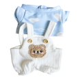 thumbnail image 1 of Almencla Dolls Suspender Pants with T Shirt Set Accs Handmade Clothing for 20cm Dolls Blue, 1 of 8