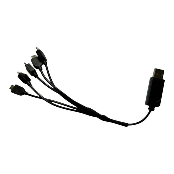 Almencla Drone Charging Cable Usb Charging Cable 5 in 1 Mini Four Axis Fan Blade Professional Upgrade Parts for E88Pro E88 Modification