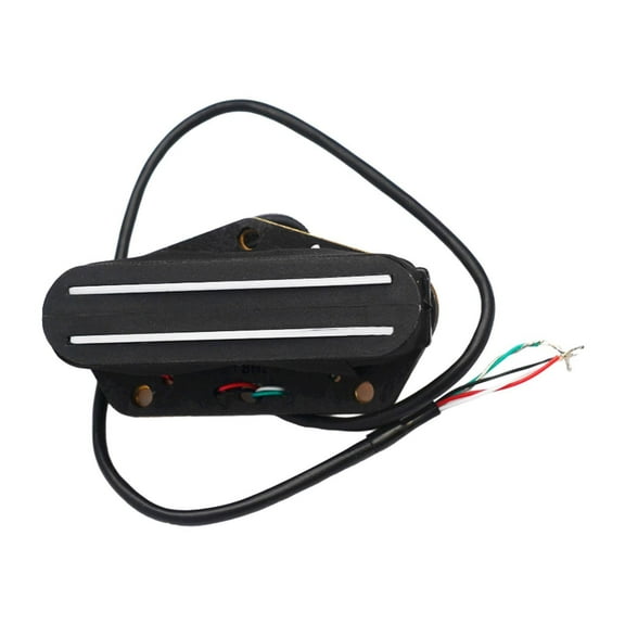 Almencla Electric Guitar Humbucker Bridge Pickup Double Rail for Bass Mandolin Violin Black 16K