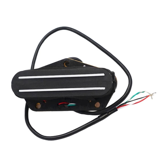 Almencla Electric Guitar Humbucker Bridge Pickup Double Rail for Bass Mandolin Violin Black 9K