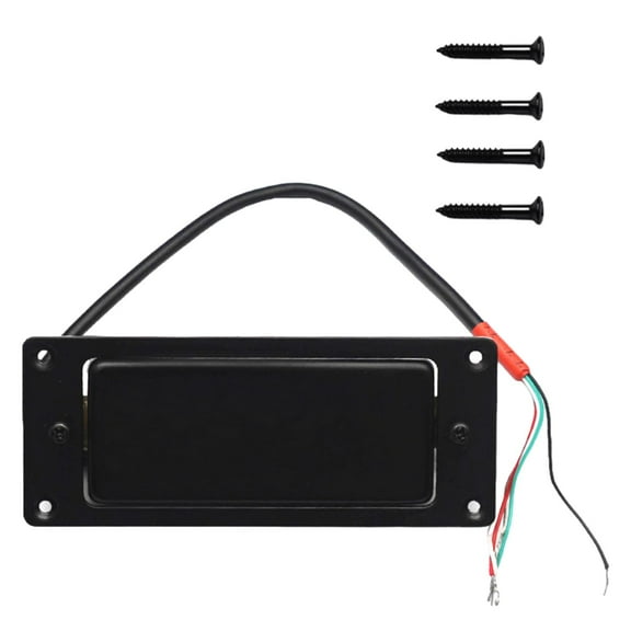 Almencla Electric Guitar Pickup Mini,Replacement Professional Music Instrument Parts Lightweight Humbucker Pickup Dual Coil Accessory Black