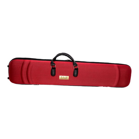 Almencla Erhu Bag Erhu Case Box Waterproof Easy Carry Musical Instrument Accessories Erhu Carrying Case Travel Show Performing Concert red