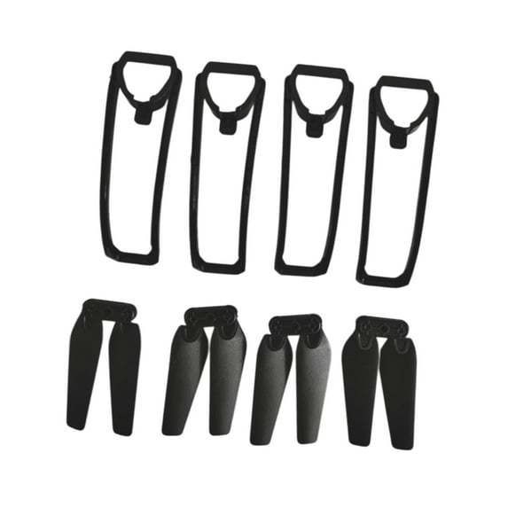 Almencla Foldable Propellers Spare Parts, High Strength Portable Quadcopter Part, Drone Accessory with Propeller Guards for E88Pro E88 1 set