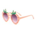thumbnail image 1 of Almencla Girls Sunglasses Kids Party Sunglasses Sun Protection Fashion Dress up Accessory Strawberry Girls Sunglasses for Pool Outdoor Pink, 1 of 8
