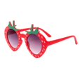 thumbnail image 1 of Almencla Girls Sunglasses Kids Party Sunglasses Sun Protection Fashion Dress up Accessory Strawberry Girls Sunglasses for Pool Outdoor Red, 1 of 8