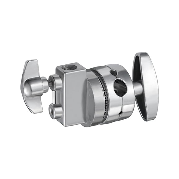 Almencla Grip Head for Light Stand Holder Mounting Adapter Aluminum Alloy for Light Support Grip Head for Photography Studio Argent