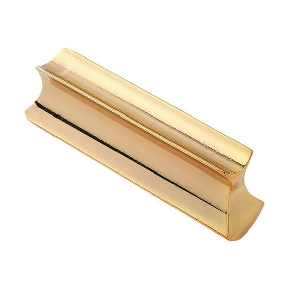 Almencla Guitar Slide for Acoustic Finger Slide Tube Instruments Metal Lightweight Alloy Sliding Block Accessories for Professional Gold