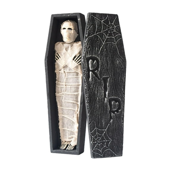 Almencla Halloween Prop Decor Festival Decor Craft Mummy Horror Atmosphere Creat Skeletons and Spiders Ornament Halloween Decor