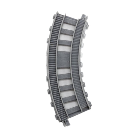Almencla Hobby Train Track Rail Connection, Railway Train Track Connector for Table Activity, Railroad Set, Electric Railroad Supplies Curved Rail