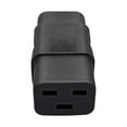 thumbnail image 2 of 5-Pack IEC C14 To C19 Power Adapters - 15A/10A Rated, PVC Molded, Black 2 of 9