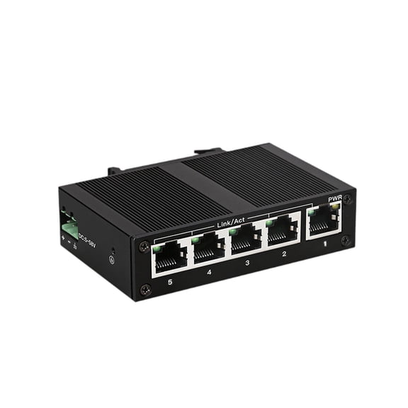 Almencla Industrial Ethernet Switch Ethernet Hub 10/100Mbps High Performance Plug and Play 1Gbps Switching Capacity Ethernet Splitter