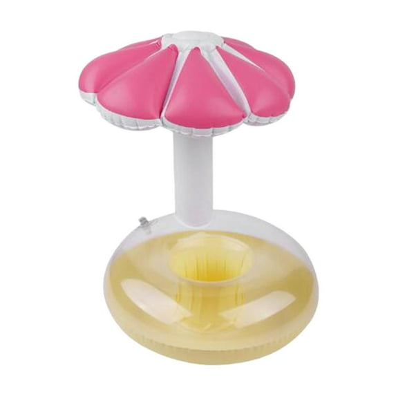 Almencla Inflatable Drink Holder Pool Drink Floats Party Favors Pool Drink Float Cup Holder for Pool Games Outdoor Pink 28cmx32cm