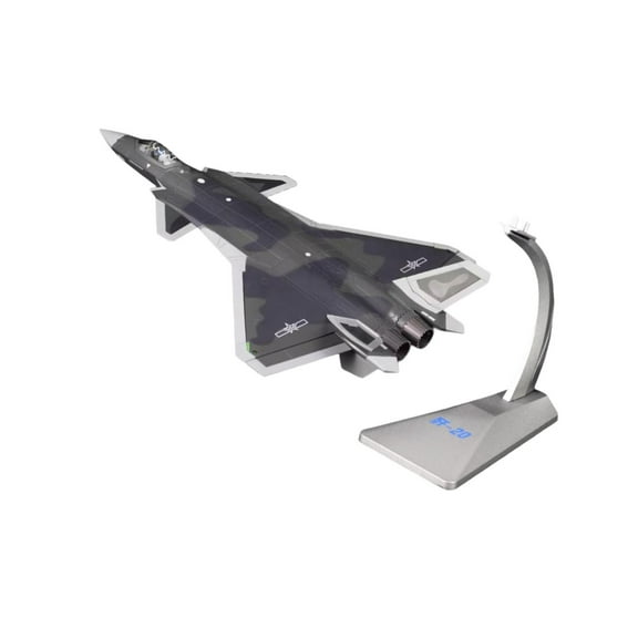 Almencla J20 Airplane Diecast Model Aircraft Model Stimulated Airplane Collection Model Fighter Model for Cafe Table Commemorate Gifts 1 72