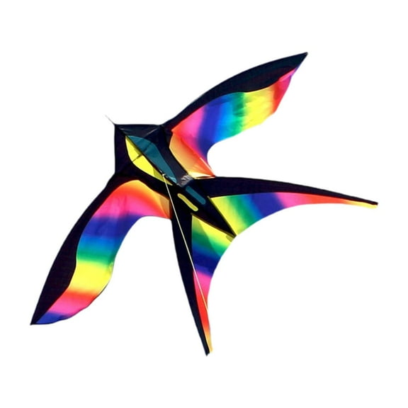 Almencla Kite Entertainment Outdoor Sports Colorful Sturdy Single Line Control Kiting for Garden Lawn (String Not Included)