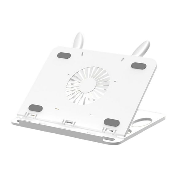 Almencla Laptop Stand for Desk with 360 Rotating Base Multifunction Compatible 10-15.6" Laptops Cooling Computer Notebook Stand Holder White
