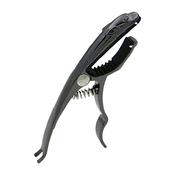 Almencla Leopard Shaped Guitar Capo Easy to Use Portable High Performance Spring Capo Black