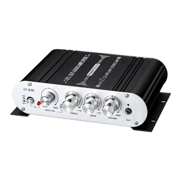 Almencla Mini Audio Power Amplifier Audio Amplifier Stable Heavy Bass Function Mini Subwoofer Amplifier for Phone Computer