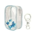 thumbnail image 1 of Almencla Mini PVC Doll Bag Carrying Case, Clear Figure Display Bag with Keychain, Zipper Closure Doll Pouch for Mini Figure Blue Square, 1 of 7
