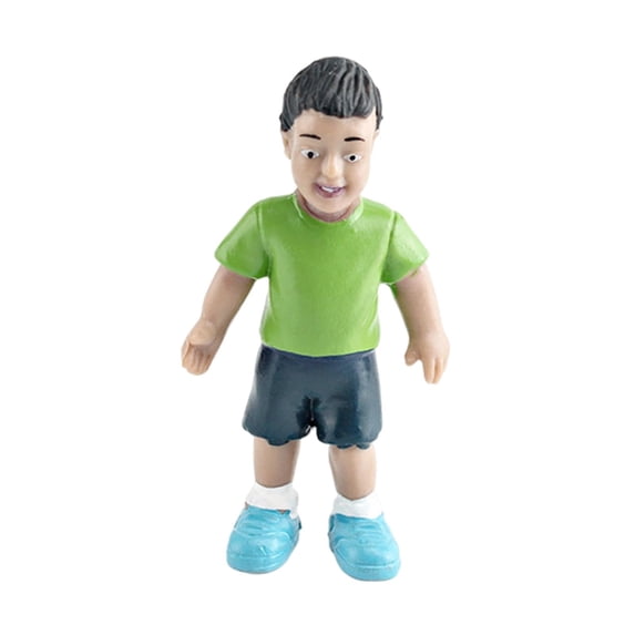 Almencla Miniature Figurine People Family Miniature Figurine Diorama Decoration Sand Table Character Figurine for Architectural Decor Kid