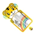 thumbnail image 1 of Almencla Music Reading Board Musical Notation Board Creative Music Class Supplies Portable Five Lines Score Teaching Tool for Students Tiger Shape, 1 of 8