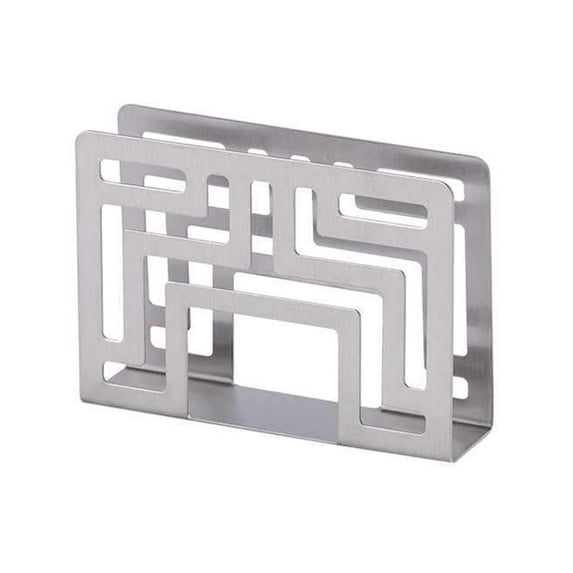 Almencla Napkin Holder Stainless Steel Tissue Dispenser Freestanding Vertical Napkin Paper Organizer for Tabletop Indoor & Outdoor Use