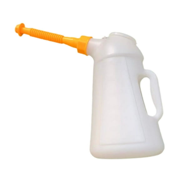 Almencla Oil Can with Spout Dispenser Equipment Oil Measuring Container Oil Jug with Measurement for Automotive Auto Machines Car 4L 43cmx34cm