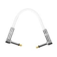 thumbnail image 1 of Almencla Patch Cable Connect Line Speaker Systems Plug and Playing 1/4'' Low Noise Electric Guitar Cable PVC Shell Instrument Audio Cable white, 1 of 8
