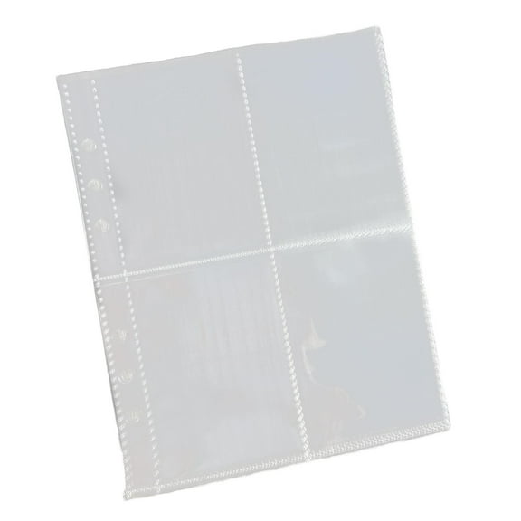 Almencla Photocard Sleeves,Photocard Album Pages,4 Grid s Holder,Binder Photo Album,Pages Photo Sleeves for Photo Storage Kids
