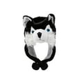 thumbnail image 1 of Almencla Plush Hat for Girls And Boys, Funny Hat with Ear Flaps for Party, Cosplay, Outdoor, Photo Prop Black Wolf, 1 of 8