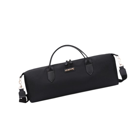 Almencla Portable Flute Carrying Bag 19.6x7.8x2.7inch Wear Resistant Versatile Music Instruments Bag with Shoulder Strap Flute Handbag Black
