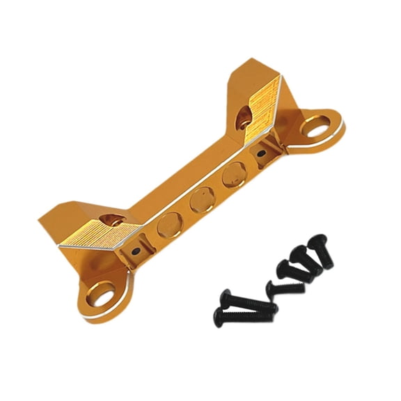 Almencla RC Car Front Connection Fixture Connect Aluminum Alloy Spare Parts Upgraded for Wltoys 1:10 104026 104020 Model gold