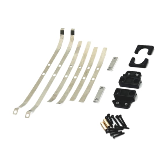 Almencla RC Car Upgrade Parts Metal Rear Axle Spring Fixing,DIY Accs,RC Car Model Replacement Parts,Spare Parts for 1:12 Scale RC MN82 black