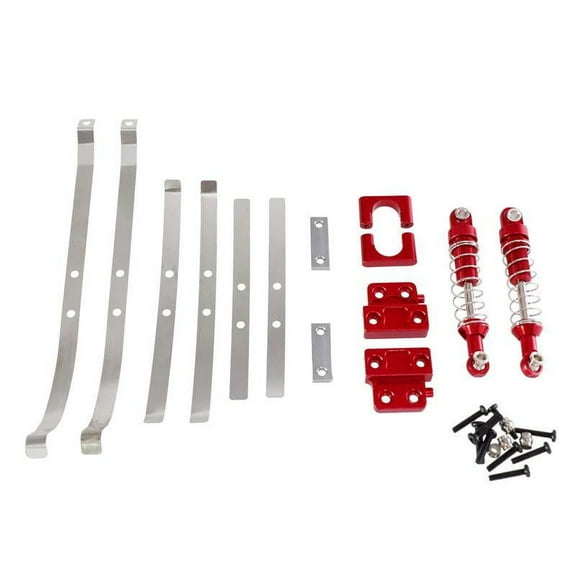 Almencla RC Car Upgraded Parts,RC Car Accessories,RC Car Model,Spare Model Toy Upgrades Kits,Replacement for 1/12 RC Crawler Model DIY red
