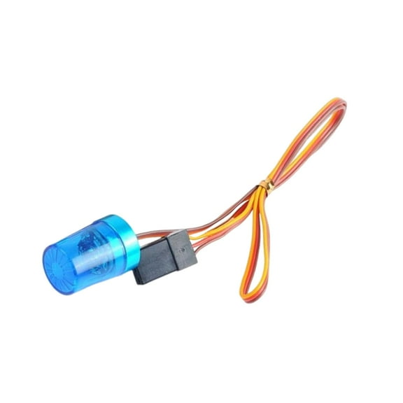 Almencla RC Car Warning Light Flashing Lamp Easy to Install DIY Accessory Rotating Lamp Alarm Lamp for 1:14 Model Engineering Vehicles Blue