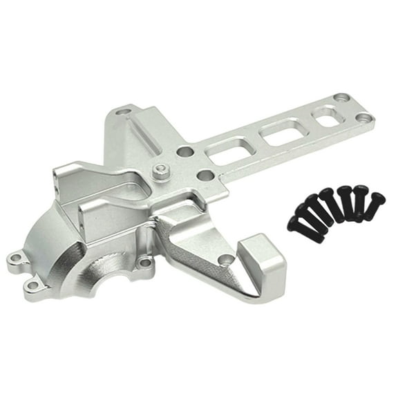 Almencla RC Rear Gearbox Cover Replacement Accessories Rear Gearbox Housing for 16209 16210 16207 16208 1/16 RC Crawler Car Vehicles , Argent