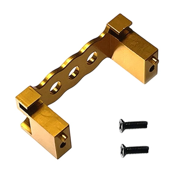 Almencla RC Servo Mount Modification Spare Parts Easy to Install Professional Servo Mount Fixed Seat Fixed Base for 1/12 124016 124017 Gold