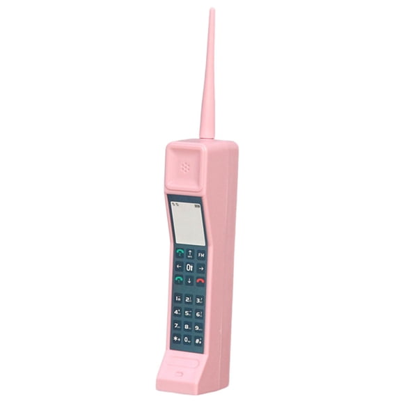 Almencla Retro Brick Cell Phone Ornament Craft Photography Props for Indoor Bookshelf Pink
