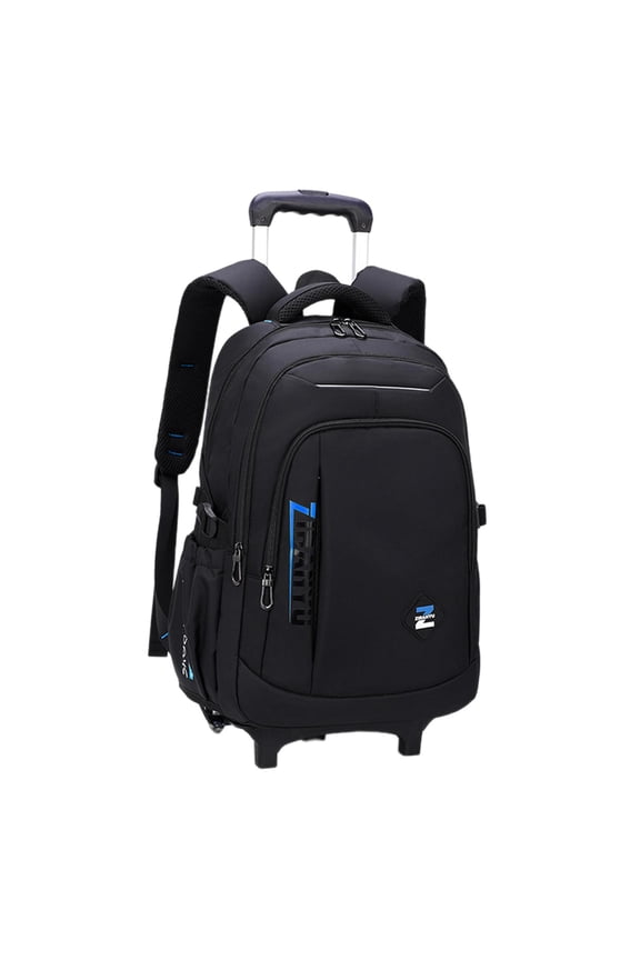 Rolling Backpack Trolley Suitcase Portable Multifunctional Removable Trolley Computer Bag Wheeled Laptop Backpack for Camping Small Wheels