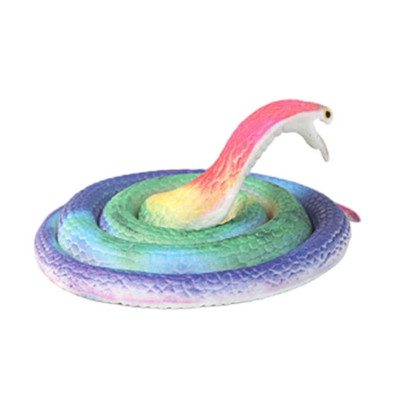 Almencla Snake Figure Early Education Toys Simulation Animal Figurine Photo Props