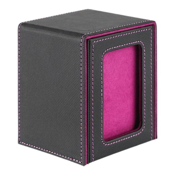 Almencla Trading Card Deck Box Card Storage Case Organization PU Leather Card Organizer Card Holder for Baseball Card Collectible Card