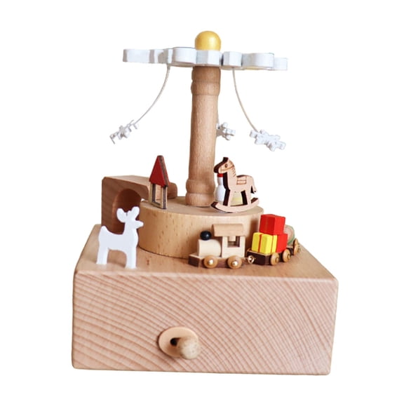 Almencla Train Music Decoration Accessories Statue Collectible Tabletop Ornament Table Centerpiece for Bedroom Festivals Desk D