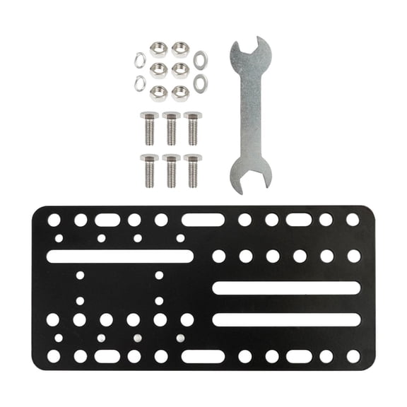 Almencla USB Handbrake Mount Plate USB Game Handbrake Bracket Metal Sturdy Black Easy Installation Handbrake Accessories for T500