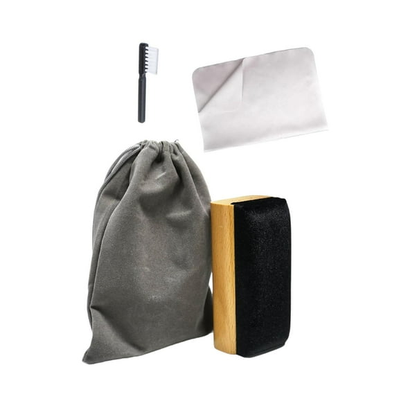 Almencla Vinyl Cleaner Set Anti Scratch for s Albums Vcd DVD Portable Audio Cleaner Brush Soft Velvet Brush