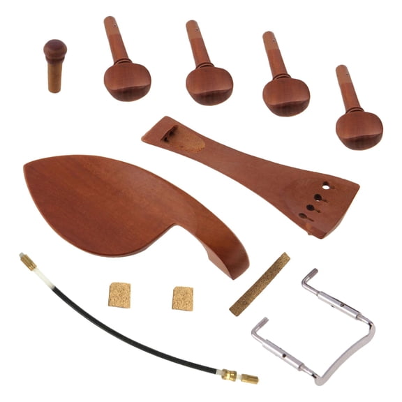 Almencla Violin Accessories Kits Chin Rest Musical Instrument Accs Sturdy Replacements Parts Musical Instruments Accessory Tailpiece