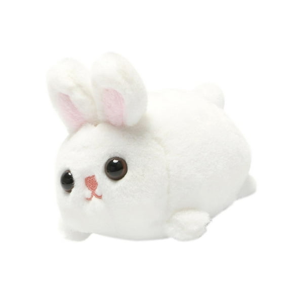 Almencla Wind up Plush Toy, Clockwork Toy Wagging Tail Rotating, Lovely, Interactive Toys Stuffed Plush Animal Toy for Kids Children Rabbit