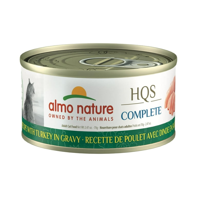 Almo Nature HQS Complete Cat Grain Free Chicken with Turkey Canned Cat Food Almo Nature HQS Complete Cat Grain Free Chicken with Turkey Canned Cat Food