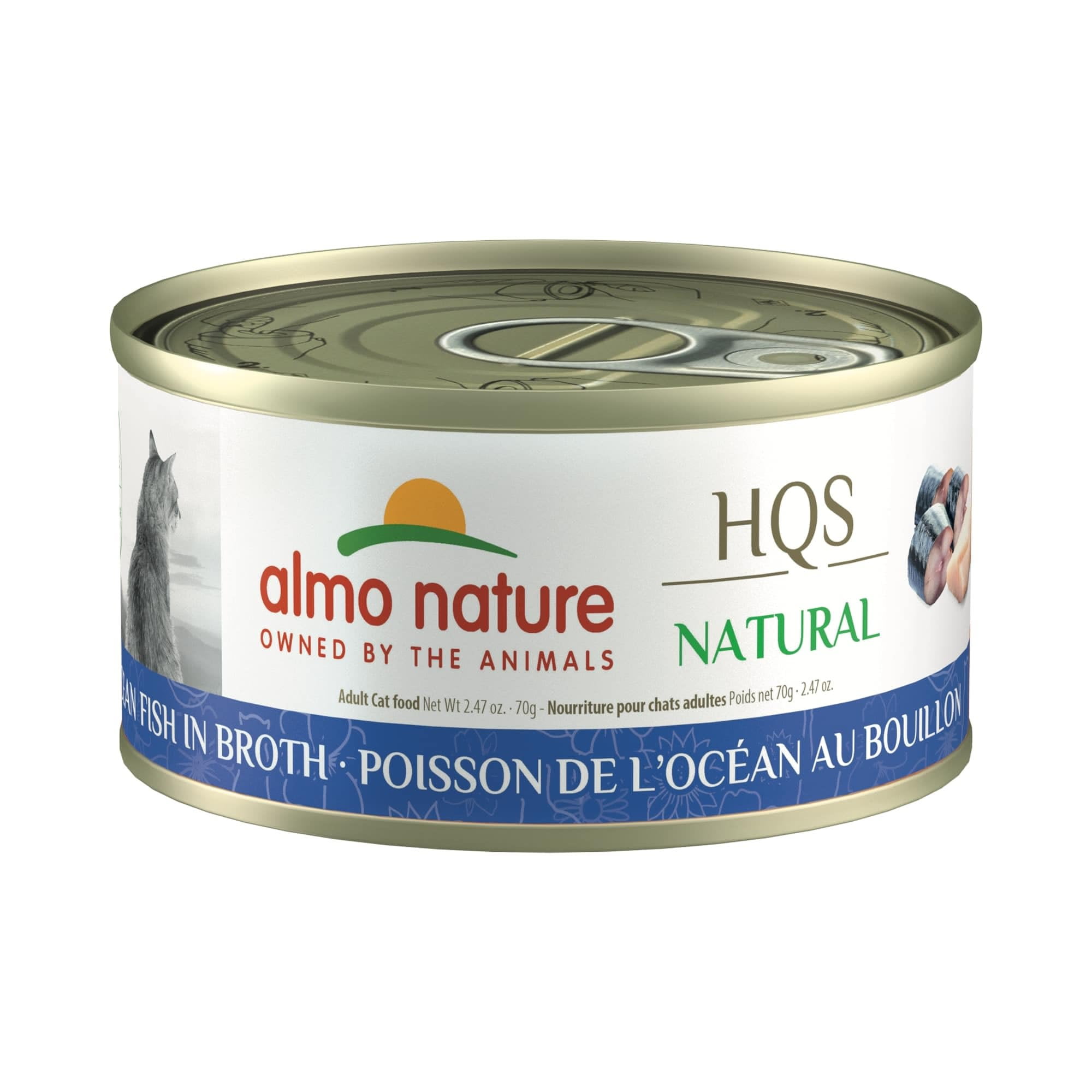Almo Nature HQS Natural Cat Grain Free Additive Free Ocean Fish Canned Cat Food Almo Nature HQS Natural Cat Grain Free Additive Free Ocean Fish Canned Cat Food