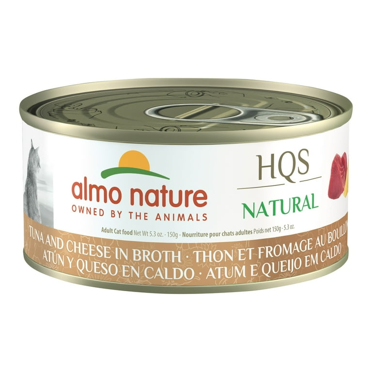 Almo Nature HQS Natural Cat Grain Free Additive Free Tuna with Cheese Canned Cat Food Almo Nature HQS Natural Cat Grain Free Additive Free Tuna with Cheese Canned Cat Food